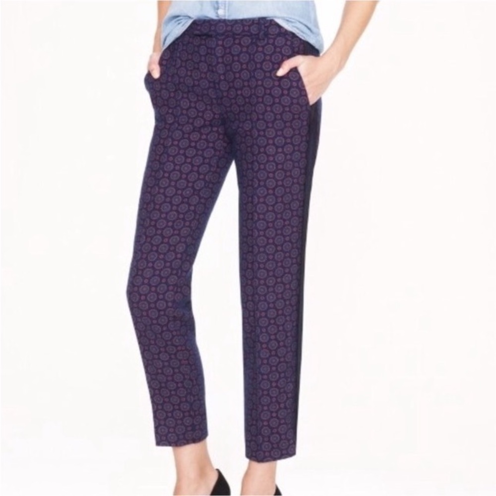 J.Crew Collection Medallion Tuxedo Pants size 6